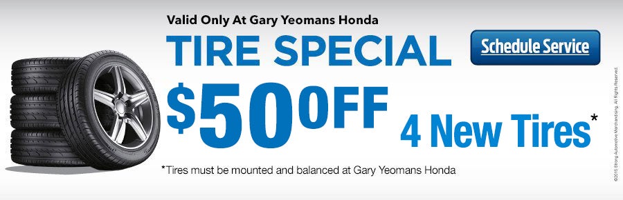 Tire Specials at Gary Yeomans Honda in Daytona Beach, FL