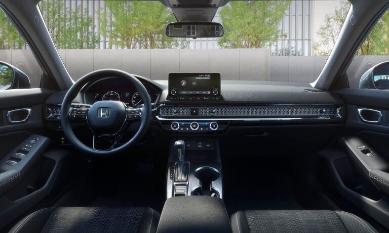 2022 Honda Civic dashboard and steering wheel