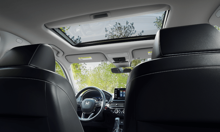 2022 Honda Civic hatchback interior sunroof