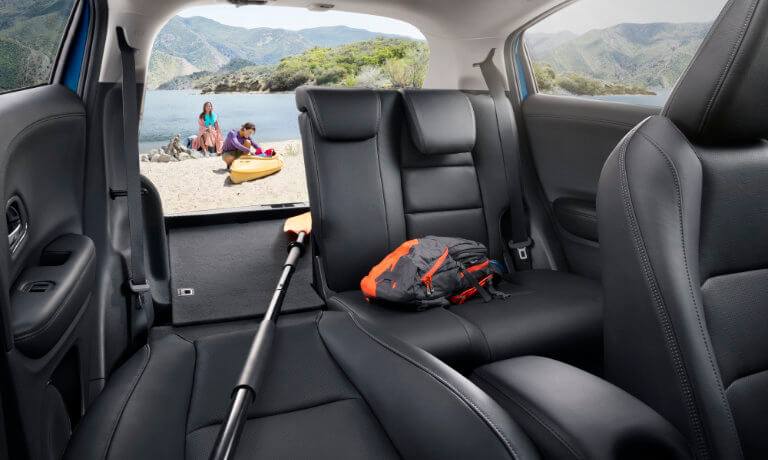 2022 Honda HR-V interior cargo space with seats down