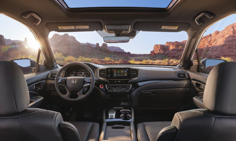 2022 Honda Passport interior front seats and dashboard