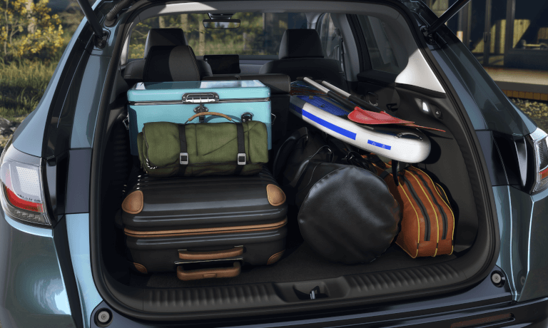 2023 Honda HR-V trunk with luggage inside