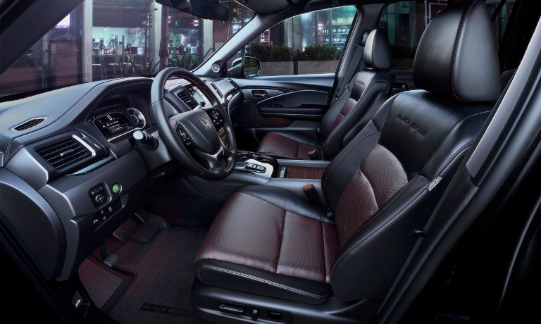 Honda Pilot Interior Front Side Black Edition